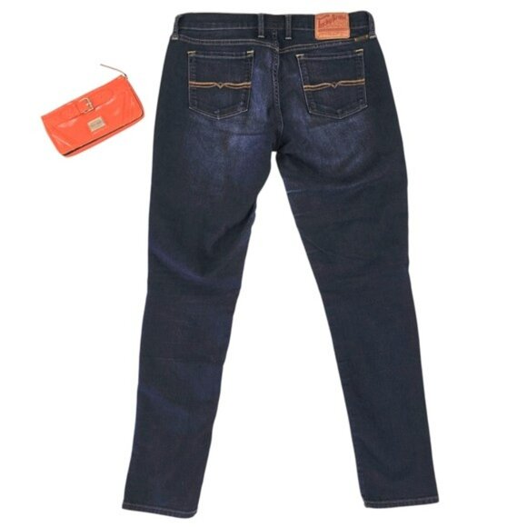 Lucky Brand Women's Skinny Jeans Size 10 30 Dark Blue Denim Lightweight Casual - Picture 8 of 14